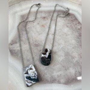 โจHandmade Agate Pendant Necklace